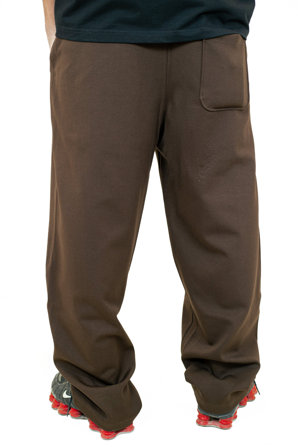 VAYR UNIT_04 Dust Brown Pants - Back View highlighting Relaxed Fit and Structured Design